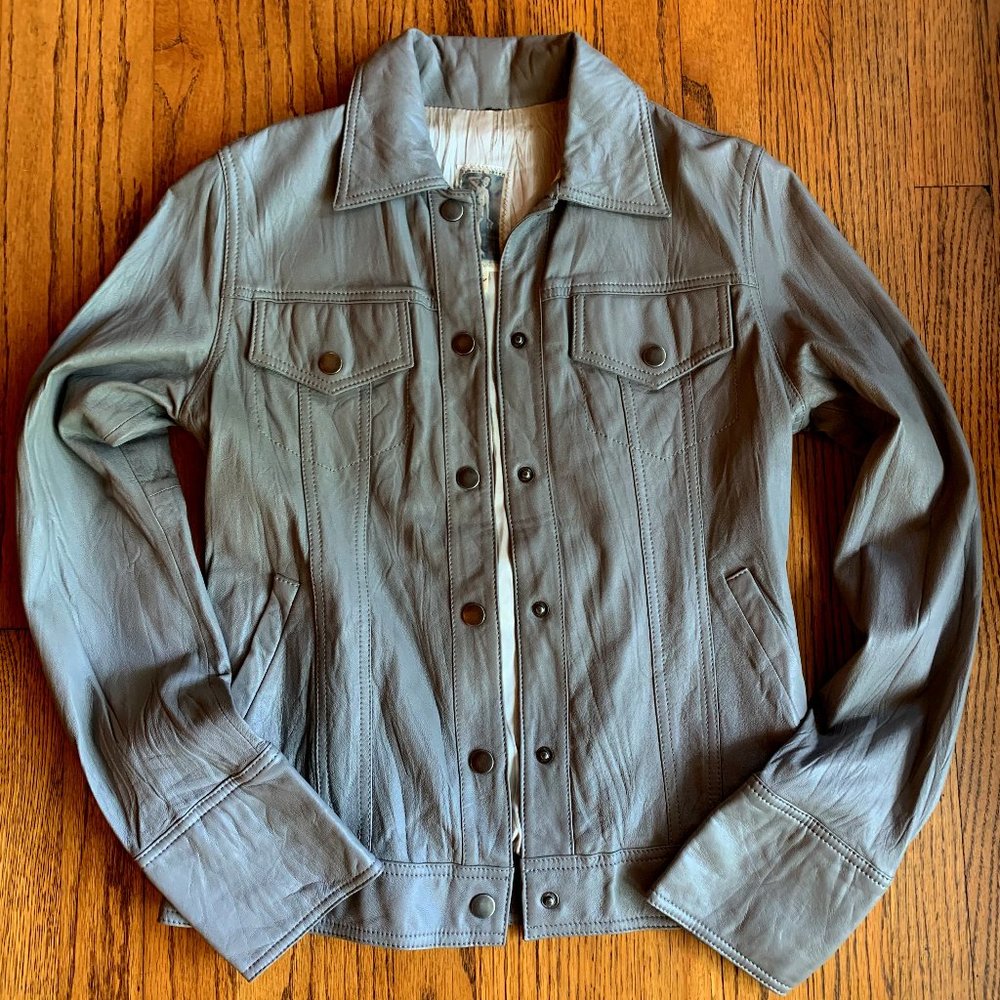 *SOLD* Burning Torch Leather Jacket *EUC* Light*S